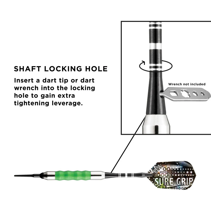 Viper Sure Grip Darts Green Soft Tip Darts - Image 5