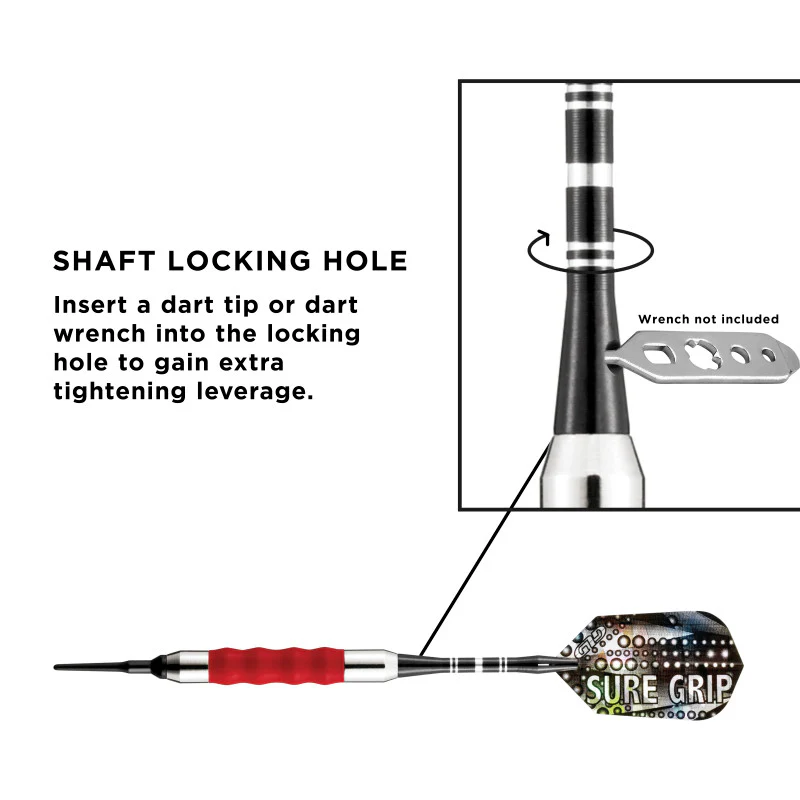 Viper Sure Grip Darts Red Soft Tip Darts - Image 5