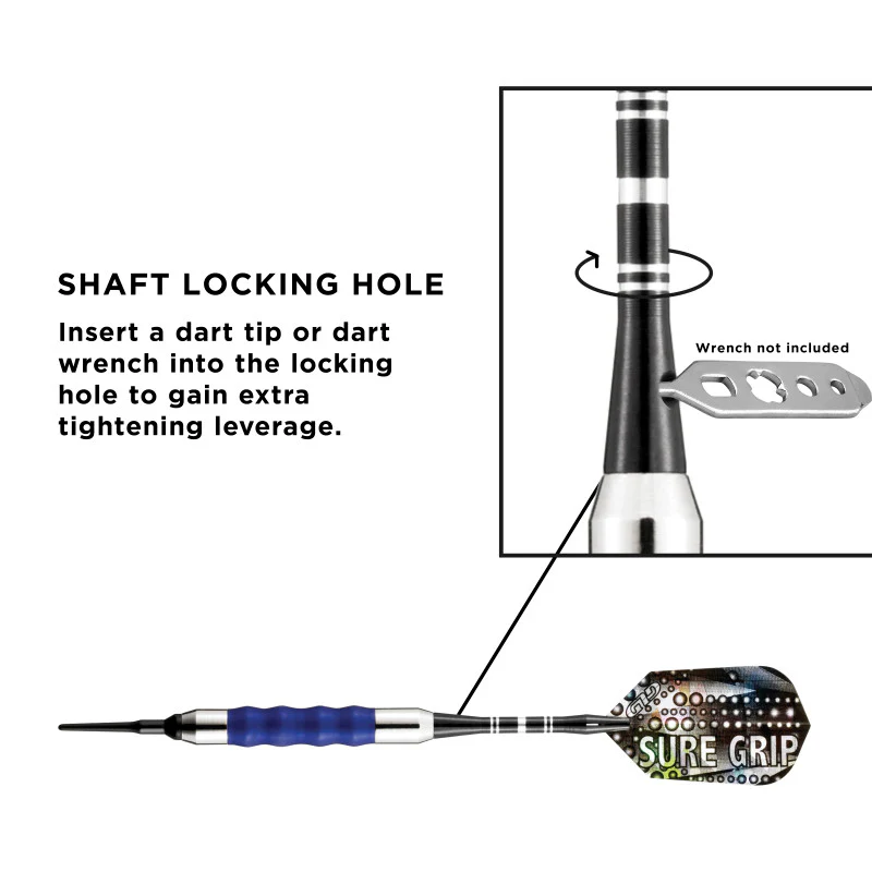 Viper Sure Grip Darts Blue Soft Tip Darts - Image 5