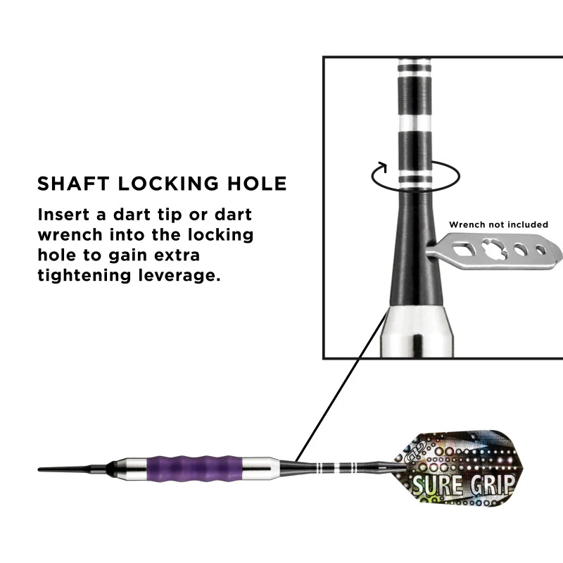Viper Sure Grip Darts Purple Soft Tip Darts - Image 5