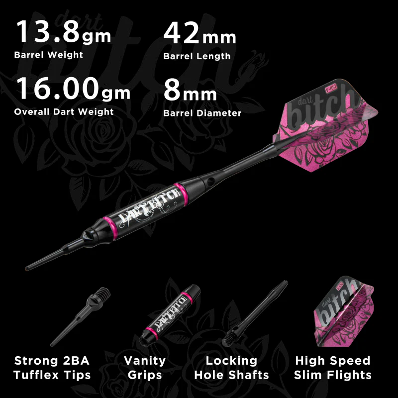Viper Vanity Dart Bitch Soft Tip Darts 16 Grams - Image 3