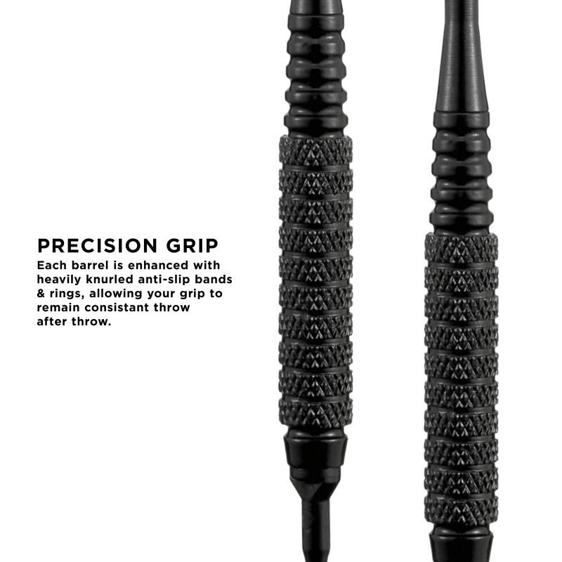 Viper Black Magic Soft Tip Darts 10 Knurled Rings 18 Grams - Image 5