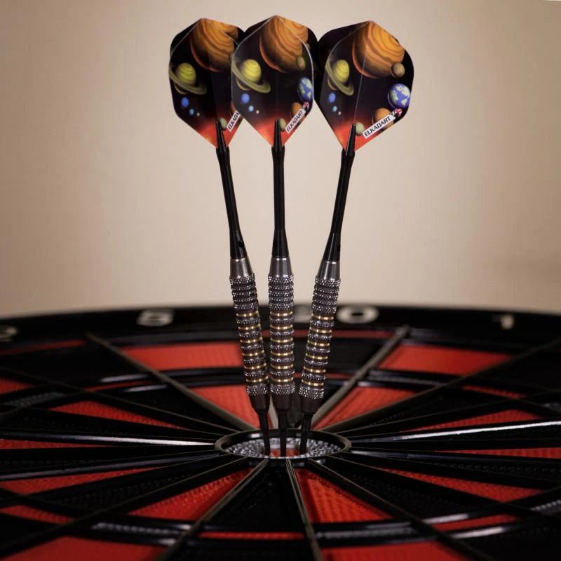 Elkadart Orbital Soft Tip Darts Knurl Ringed Barrel - Image 2