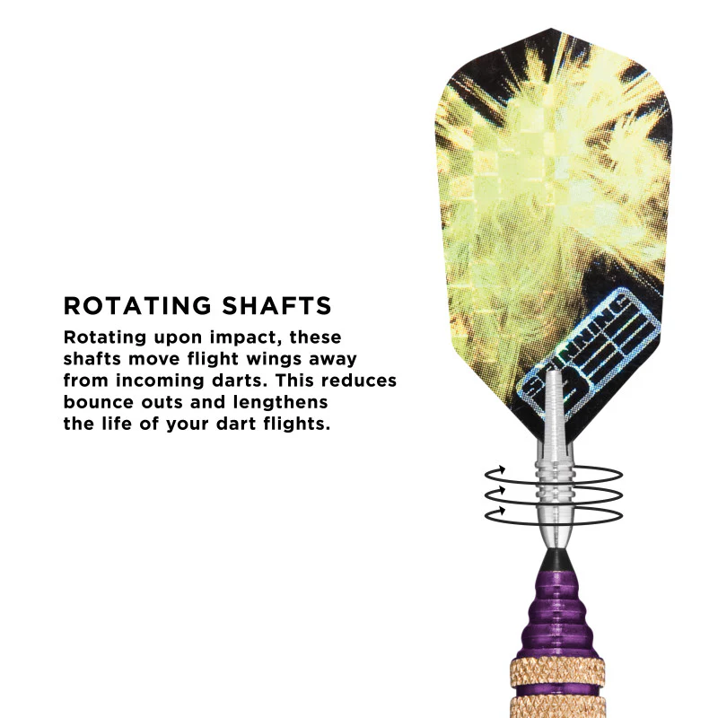 Viper Spinning Bee Purple Soft Tip Darts 16 Grams - Image 6