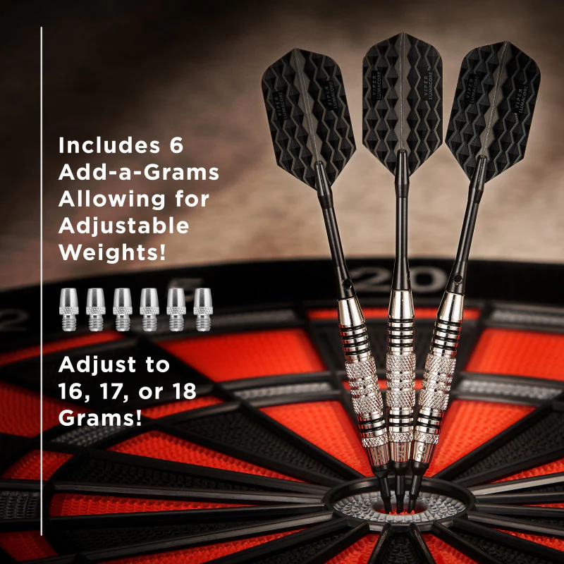 Viper Bobcat Adjustable Soft Tip Darts Black Rings 16-18 Grams - Image 6