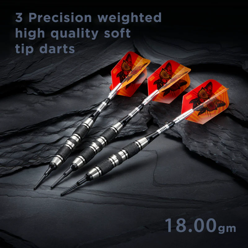 Viper The Freak Darts Soft Tip Darts 3 Knurled Rings Barrel 18 Grams - Image 6