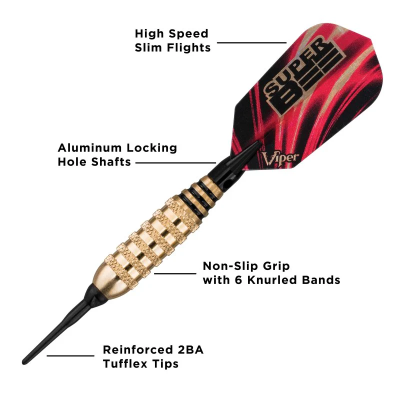 Viper Super Bee Darts Brass Soft Tip Darts 16 Grams - Image 3