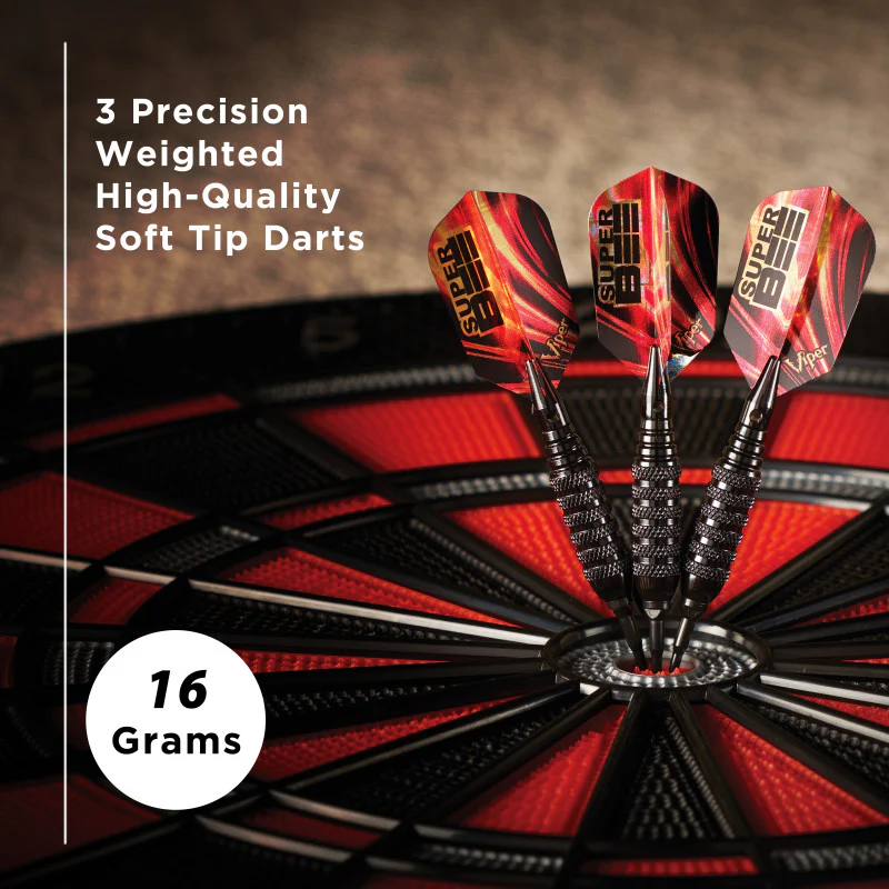 Viper Super Bee Darts Black Soft Tip Darts 16 Grams - Image 6