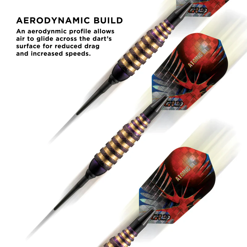 Viper Atomic Bee Darts Purple Soft Tip Darts 16 Grams - Image 2