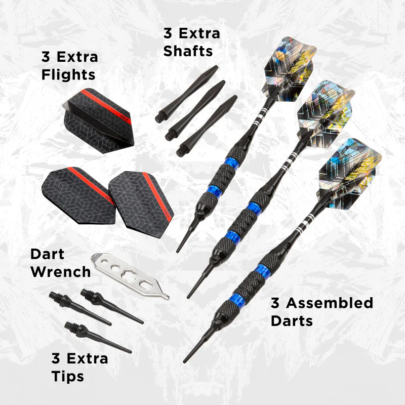Viper Black Ice Blue Soft Tip Darts - Image 4