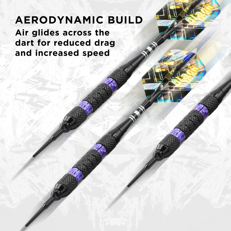 Viper Black Ice Purple Soft Tip Darts - Image 3