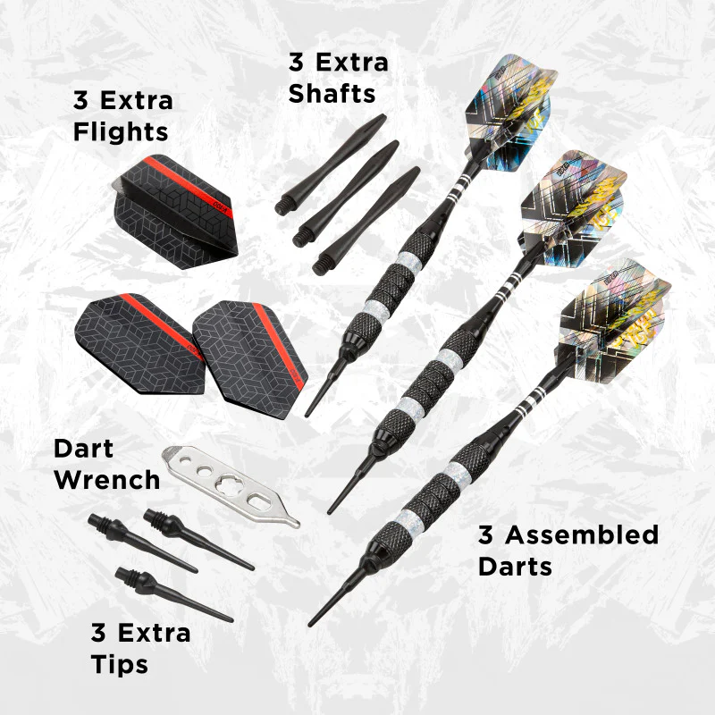 Viper Black Ice Silver Soft Tip Darts - Image 4