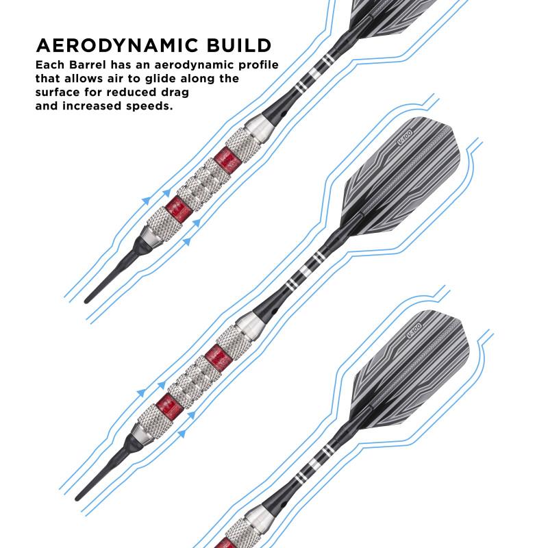 Viper Wind Runner Red Soft Tip Darts 18 Grams - Image 2