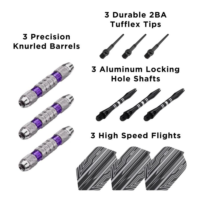 Viper Wind Runner Purple Soft Tip Darts 18 Grams - Image 6