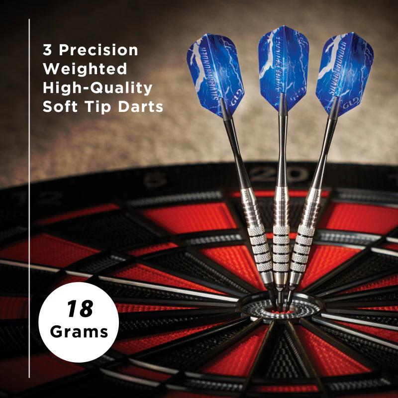 Viper Silver Thunder Darts Soft Tip Darts 5 Knurled Rings 18 Grams - Image 5