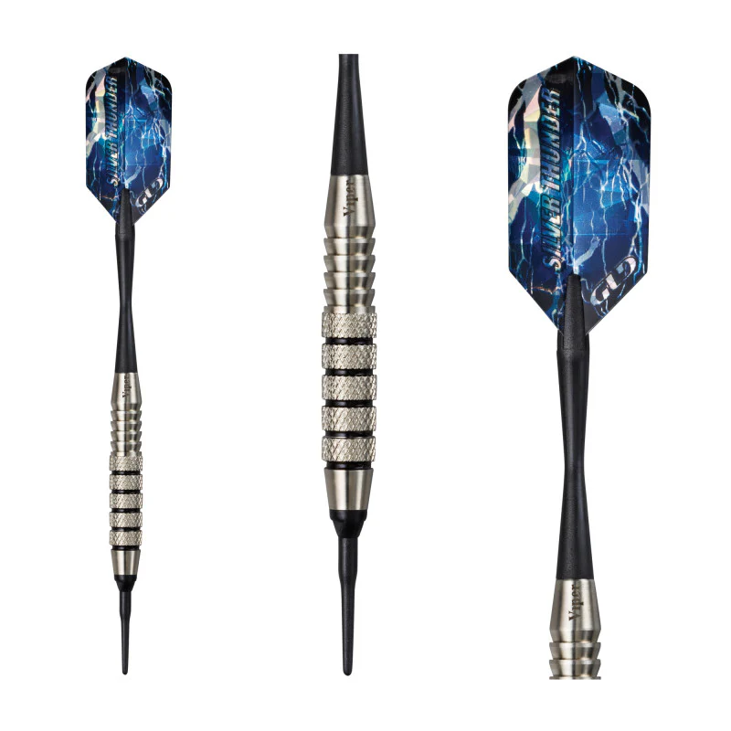Viper Silver Thunder Darts Soft Tip Darts 5 Knurled Rings 18 Grams - Image 7