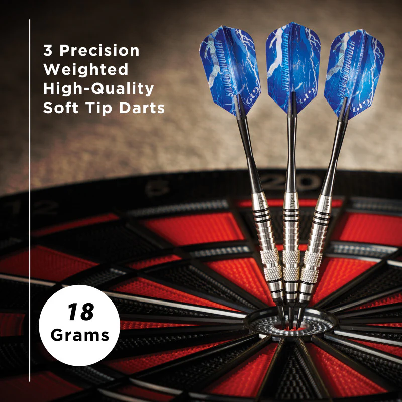 Viper Silver Thunder Darts Soft Tip Darts 2 Knurled Rings 18 Grams - Image 5