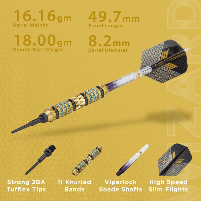 Viper Wizard Blue/Black Soft Tip Darts 18 Grams - Image 2