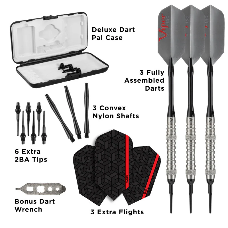 Viper V-Factor Darts 90% Tungsten Soft Tip Darts Grooved Barrel 18 Grams - Image 4