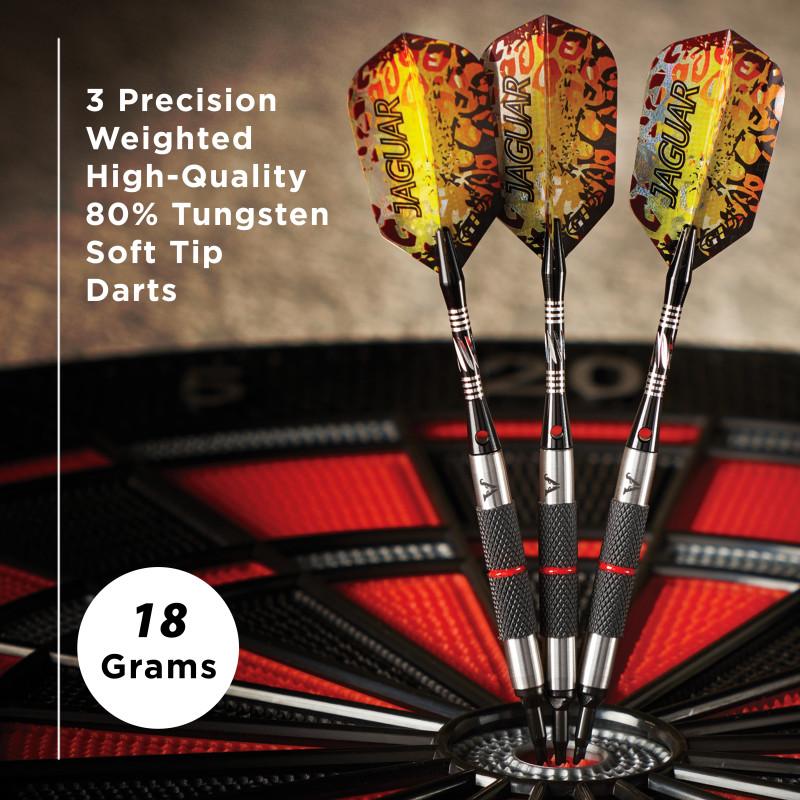 Viper Jaguar Darts 80% Tungsten Soft Tip Darts Silver Barrel 18 Grams - Image 6