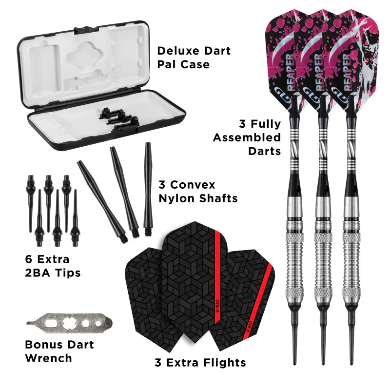 Viper Grim Reaper 80% Tungsten Soft Tip Darts Grooved Barrel 18 Grams - Image 4