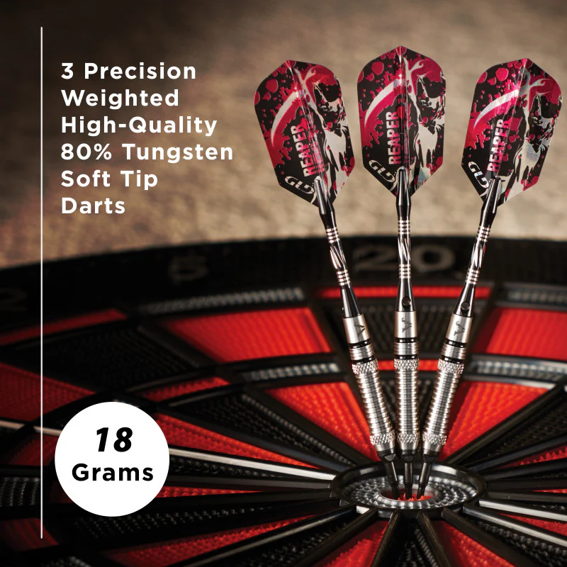 Viper Grim Reaper 80% Tungsten Soft Tip Darts Grooved Barrel 18 Grams - Image 6