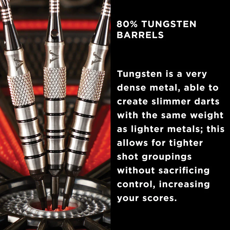 Viper Grim Reaper 80% Tungsten Soft Tip Darts Black Rings - Image 5