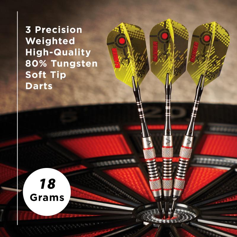 Viper Ranger Darts 80% Tungsten Soft Tip Darts Red Rings - 18 Grams - Image 4
