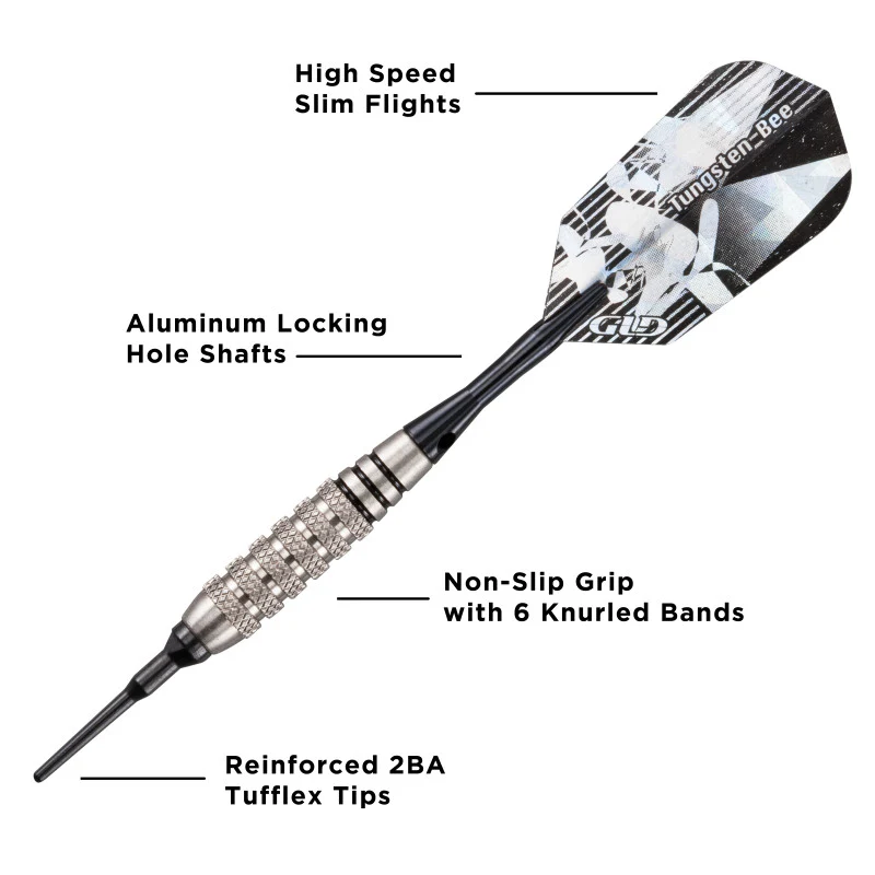 Viper Bee 80% Tungsten Soft Tip Darts Knurled Barrel 18 Grams - Image 3