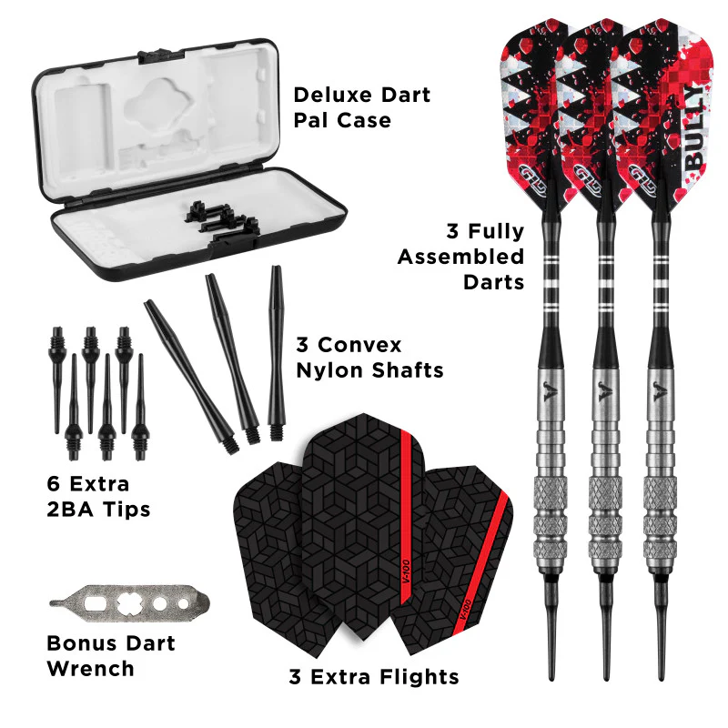 Viper Bully Darts 80% Tungsten Soft Tip Darts 3 Knurled Rings 18 Grams - Image 4