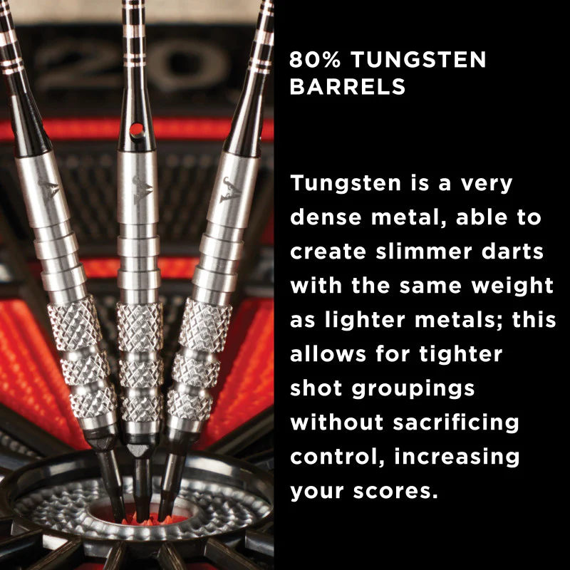 Viper Bully Darts 80% Tungsten Soft Tip Darts 3 Knurled Rings 18 Grams - Image 5