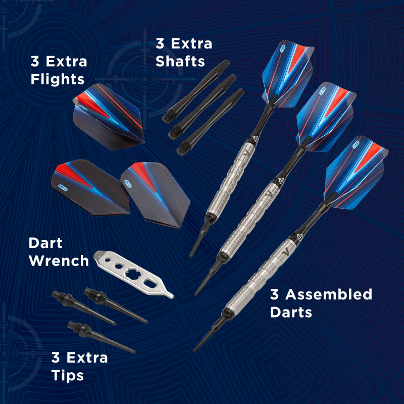 Viper Sidewinder Darts 80% Tungsten Soft Tip Darts Ringed Barrel 18 Grams - Image 4