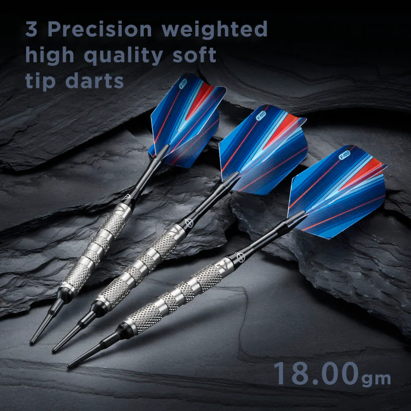 Viper Sidewinder Darts 80% Tungsten Soft Tip Darts Knurled Barrel 18 Grams - Image 6