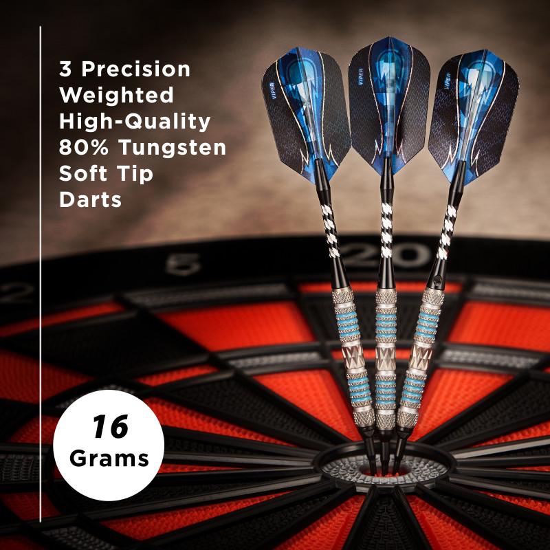 Viper Astro Darts 80% Tungsten Soft Tip Darts Blue Rings 16 Grams - Image 6