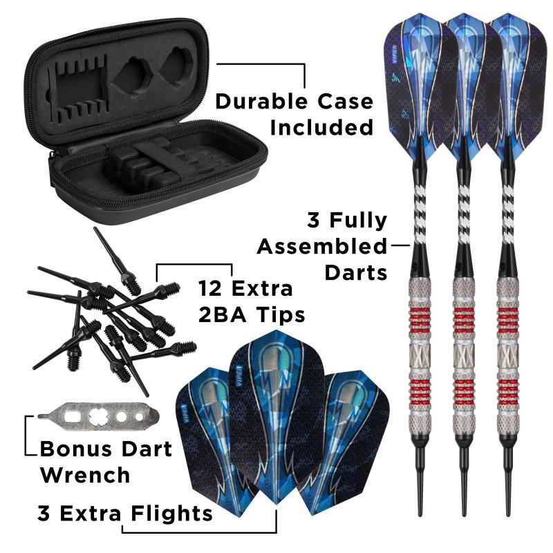 Viper Astro Darts 80% Tungsten Soft Tip Darts Red Rings 20 Grams - Image 4