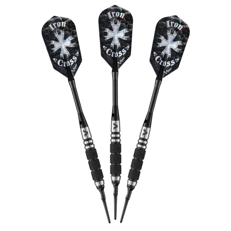 Viper Desperado 80% Tungsten Iron Cross Soft Tip Darts 3 Knurled Rings 18 Grams - Image 10