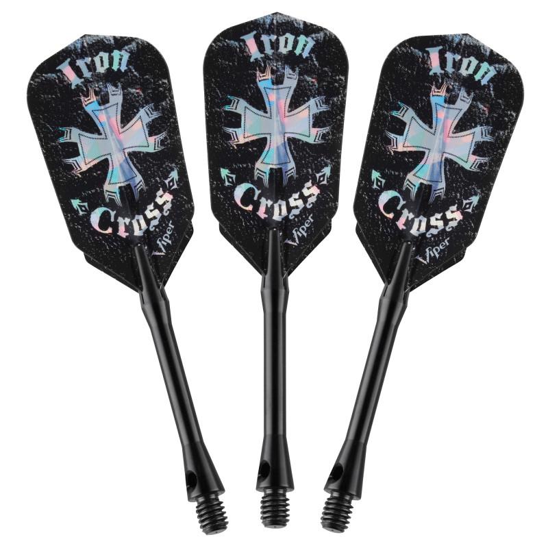 Viper Desperado 80% Tungsten Iron Cross Soft Tip Darts 3 Knurled Rings 18 Grams - Image 9