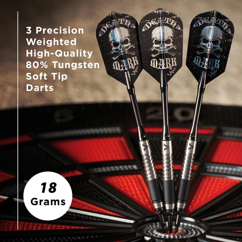 Viper Desperado 80% Tungsten Death Mark Soft Tip Darts 1 Knurled Ring 18 Grams - Image 6