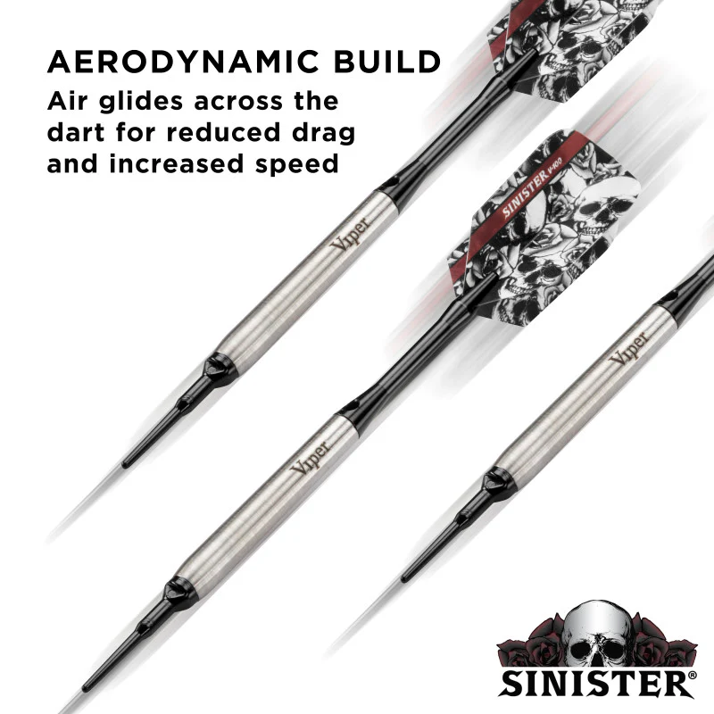 Viper Sinister Darts 95% Tungsten Soft Tip Darts Smooth Barrel 16 Grams - Image 5