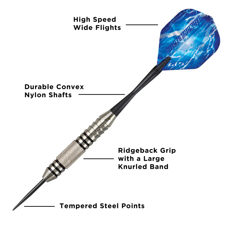 Viper Silver Thunder Darts Steel Tip Darts 24 Grams - Image 2
