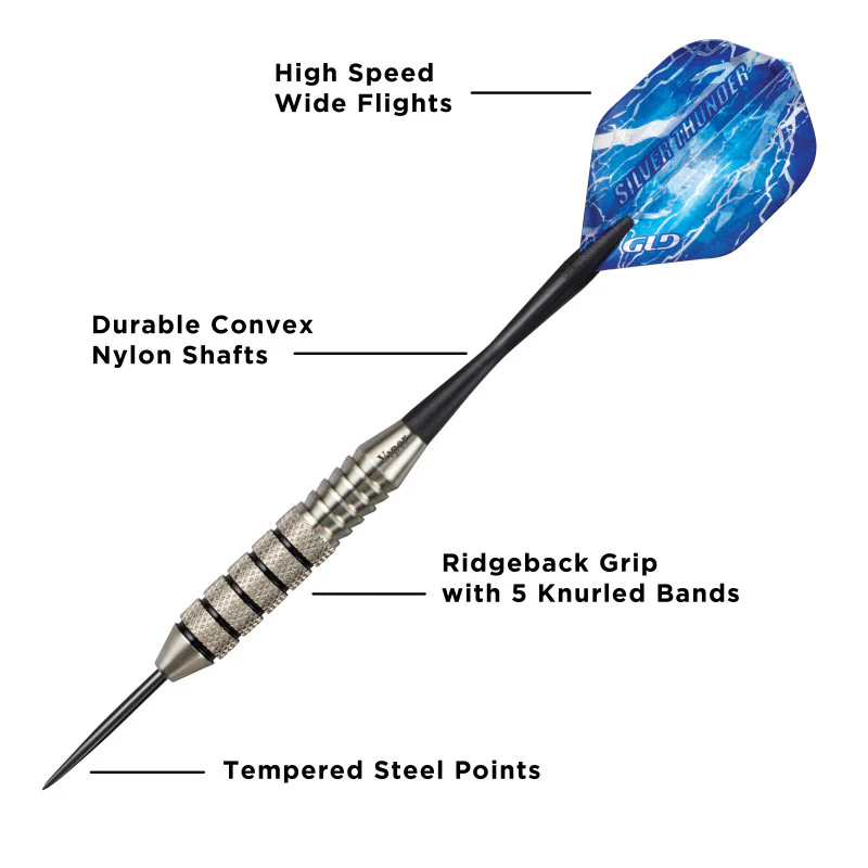 Viper Silver Thunder Darts Steel Tip Darts 25 Grams - Image 2