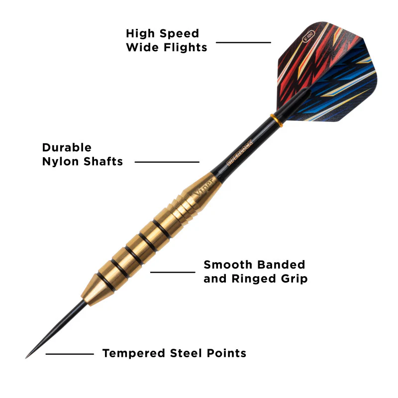 Viper Elite Brass Darts Steel Tip Darts 25 Grams - Image 3