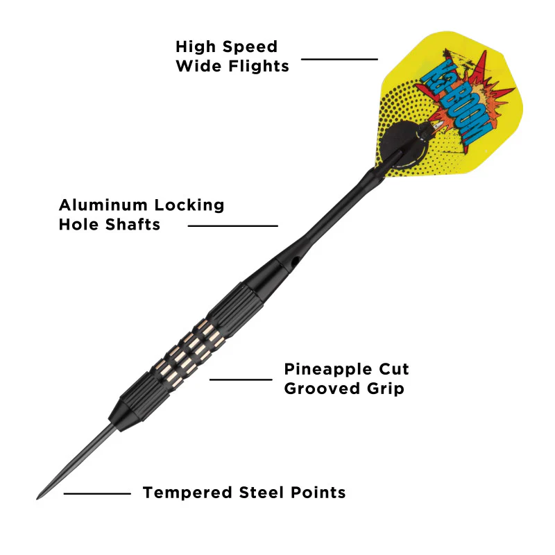 Viper Comix Darts Steel Tip Darts Black 22 Grams - Image 6