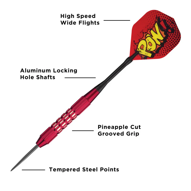 Viper Comix Darts Steel Tip Darts Red 22 Grams - Image 6