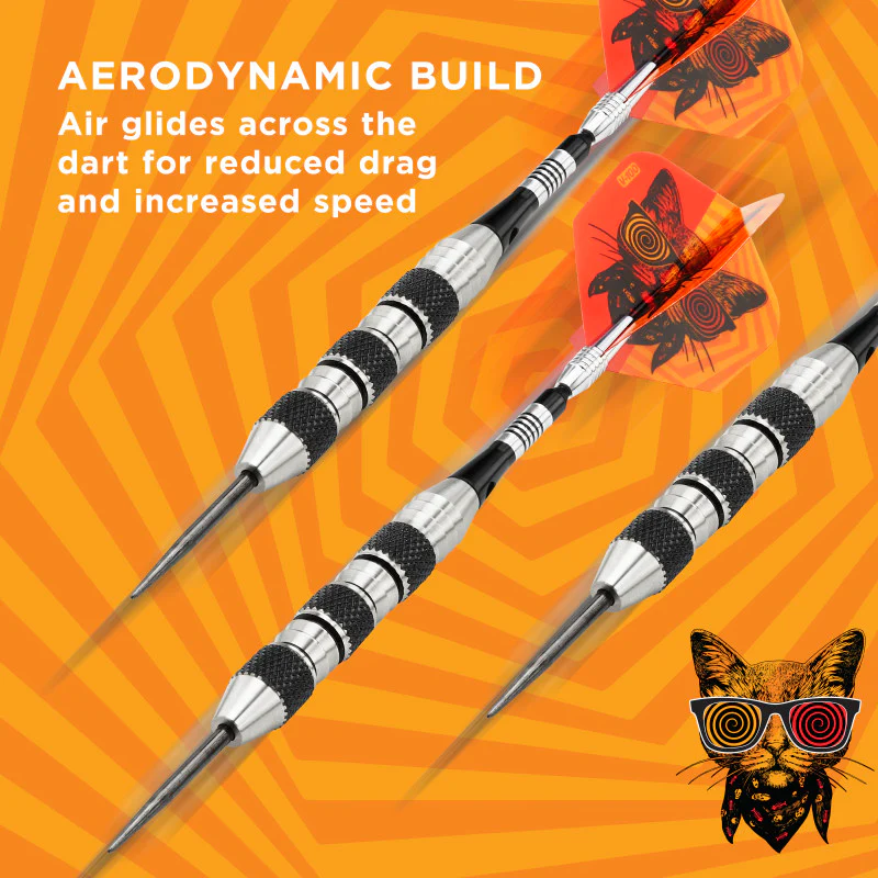 Viper The Freak Darts Steel Tip Darts Knurled and Shark Fin Barrel 22 Grams - Image 5