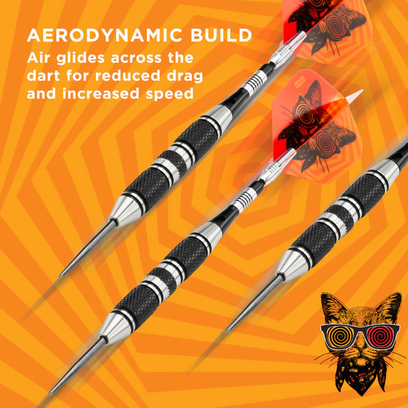 Viper The Freak Darts Steel Tip Darts 3 Knurled Rings Barrel 22 Grams - Image 5