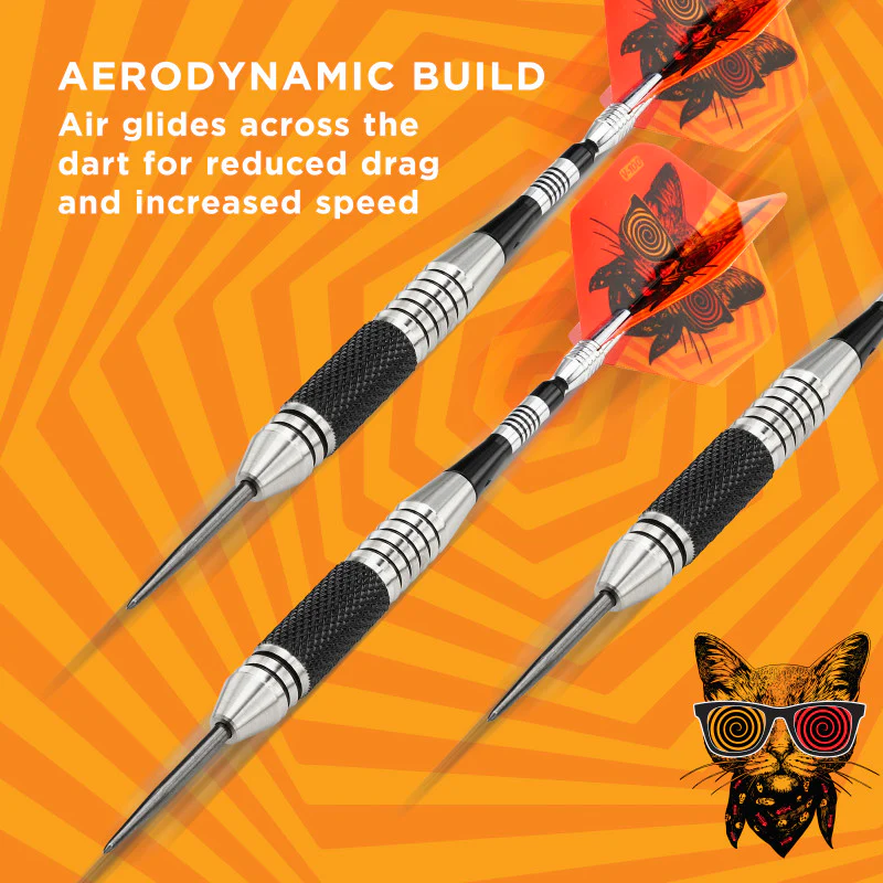 Viper The Freak Darts Steel Tip Darts Knurled and Grooved Barrel 22 Grams - Image 5