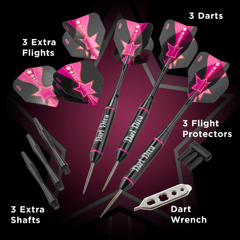 Viper Vanity Dart Diva Steel Tip Darts 22 Grams - Image 2