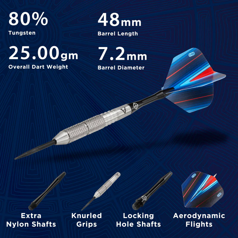 Viper Sidewinder Darts 80% Tungsten Steel Tip Darts 25 Grams - Image 2