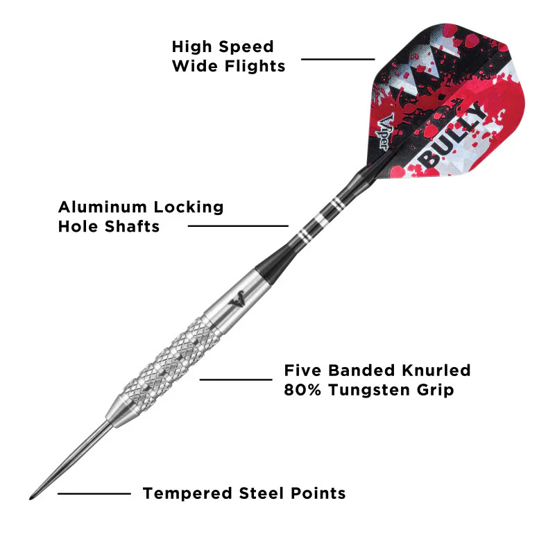 Viper Bully Darts 80% Tungsten Steel Tip Darts 24 Grams - Image 4